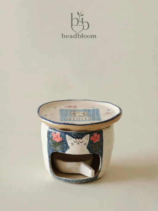 Hand-Painted Wabi Aroma Ceramic Incense Burner