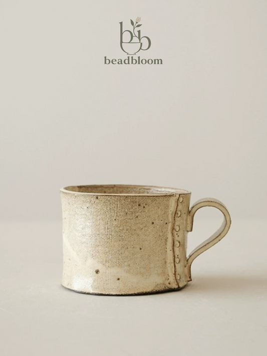 Zen Linen Texture Handmade Mug