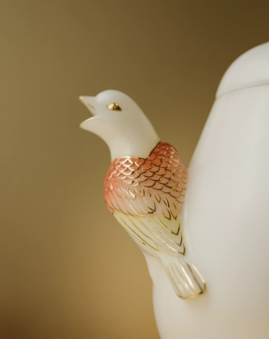 Ever Fortune White Jade Porcelain Teapot