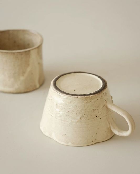 Japanese Embossed Cat Wabi Mug