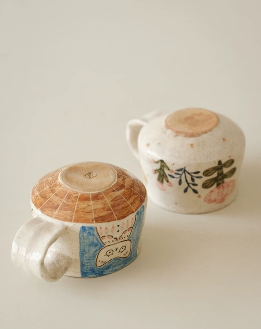 Oat Mist Underglaze Artisan Mug